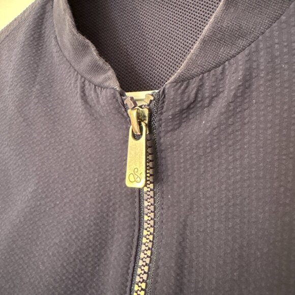 Scotch & Soda Seersucker Full Zip Jacket Navy Blue Men's Size S - Picture 5 of 12
